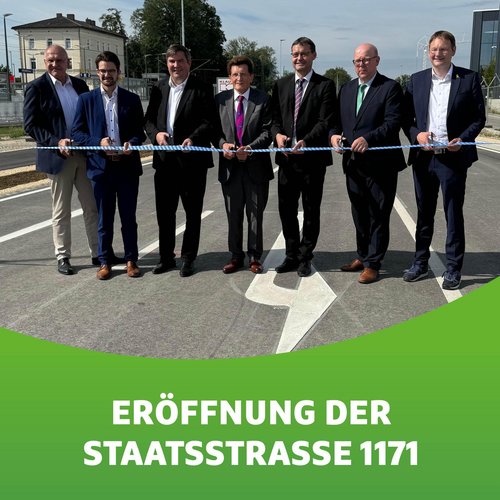 Heute wurde die neue Staatsstraße 1171 zwischen unserer Firma und dem Höchstädter Bahnhof feierlich eröffnet. Diese...
